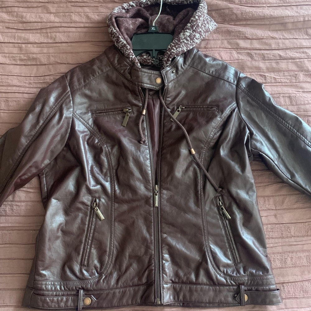 XL Faux Leather Jacket